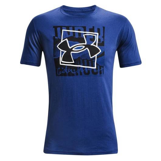 CAMISETA UNDER ARMOUR BOXED LOGO AZUL 1 366442 432