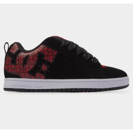 ZAPATOS DC SHOES COURT GRAFFIK NEG ROJ 300529 Bw5