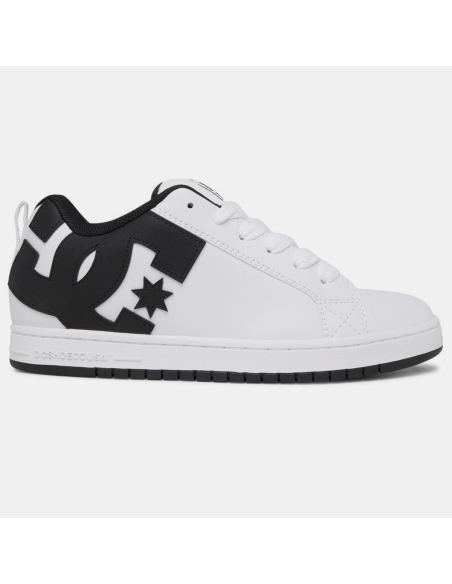 Zapatos DC Shoes Court Graffik 300529 wlk Blanco Negro | Atleta.ec Ecuador