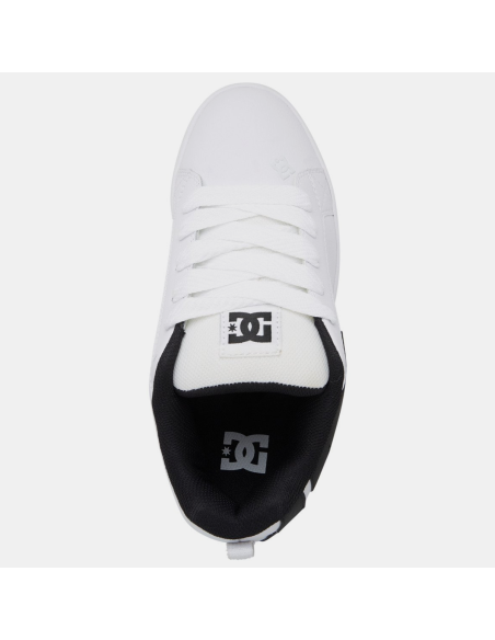 Zapatos DC Shoes Court Graffik 300529 wlk Blanco Negro | Atleta.ec Ecuador